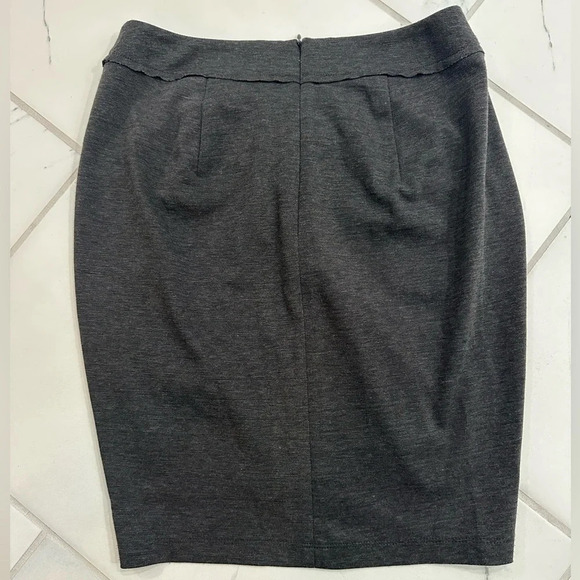 NWT Anthropologie Womens Baraschi Faux Wrap Pencil Skirt Sz 6 Zip Up Stretch - Picture 2 of 6